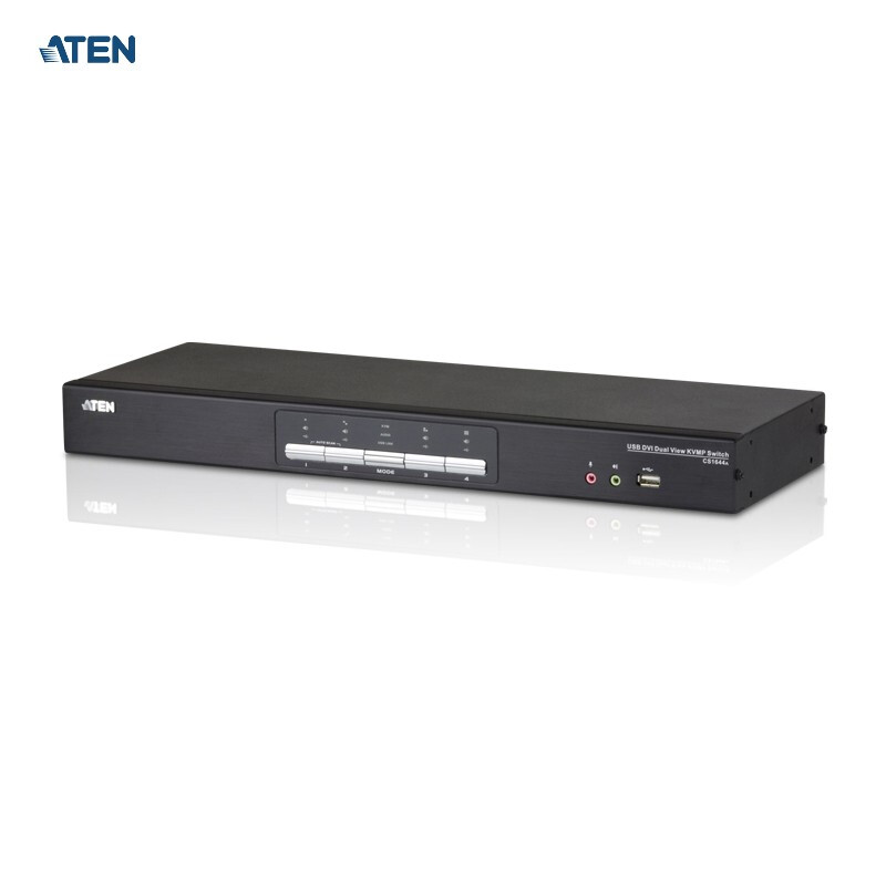 宏正（ATEN） CS1644A 4端口USB DVI双屏幕 KVM多电脑切换器 支持宽屏幕分辨率