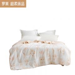 罗莱（LUOLAI） 防螨抗菌夏被空调被花舞忆梦150*200cm