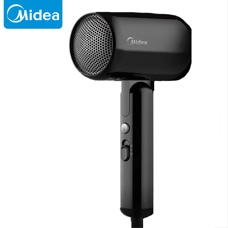 美的（Midea） MB-AJ0601千万负离子护发电吹风家用速干吹风机大功率恒温低噪黑色一台