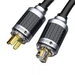 秋叶原  QS9901T2发烧级单晶铜音响电源线 音箱专用音频线 功放音箱胆机/CD机/插头转接连接线 2米