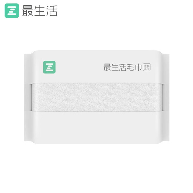 最生活（a-life） A-1193青春系列毛巾轻柔款32*70cm白色