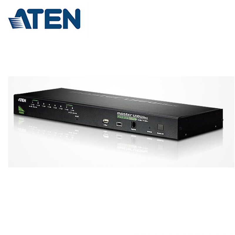 宏正（ATEN） 8口PS2/USB多电脑KVM切换器 8进1出VGA机架切换器CS1708A