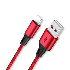 十足酷 SZK-X02三合一编织充电线数据线 红色