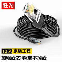 胜为（shengwei）LC-6100G六类网线cat6类千兆网络纯铜线10米非屏蔽成品跳线