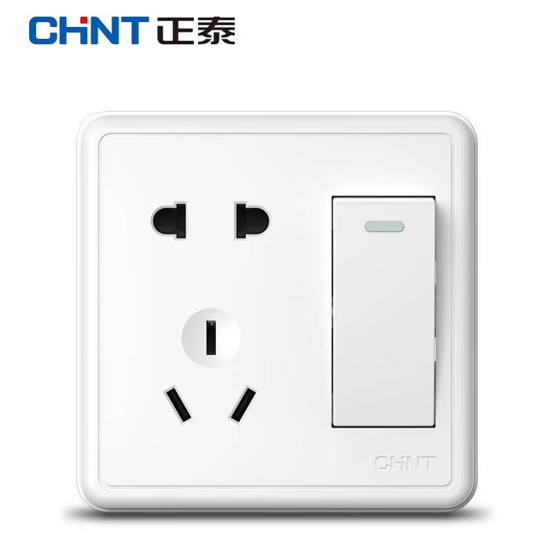 正泰(CHNT) 明装开关插座 NEW1C 一开五孔双控（个）