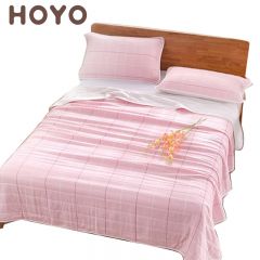 HOYO 5511索菲格白色礼盒多功能毯（2*2.3m）粉