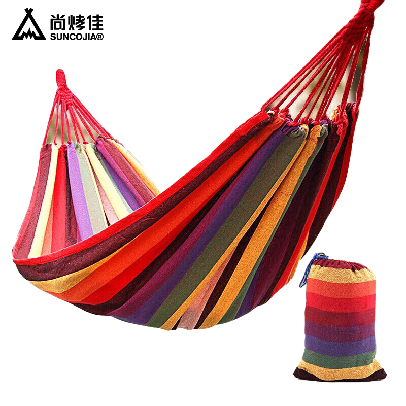 尚烤佳（Suncojia） SKJ-225轻逸双人彩虹吊床宿舍吊床露营秋千