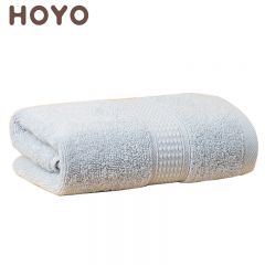 HOYO 1542新疆长绒棉毛巾纯棉柔软吸水速干臻品长绒棉精装牛皮纸单条毛巾中灰