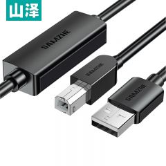 山泽（SAMZHE） DYX-10U高速USB打印机数据连接线适用爱普生惠普打印机10米