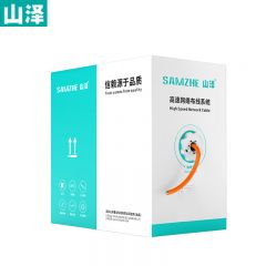 山泽（SAMZHE）SZ-6305Z六类网线工程版0.57无氧铜线芯千兆非屏蔽橙305米