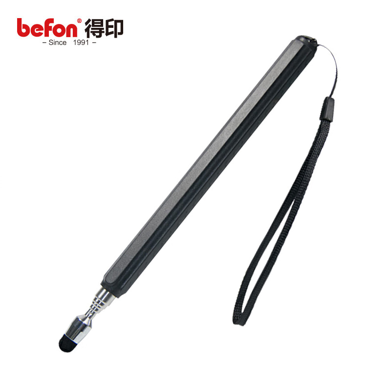 得印（befon）伸缩教鞭适用于希沃学习机触控一体机电容屏红外屏通用ipad伸缩触屏笔85cmF28黑色3003
