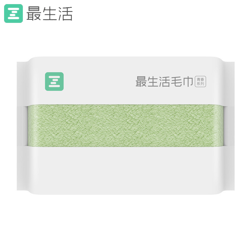 最生活（a-life） A-1193青春系列毛巾轻柔款32*70cm绿色