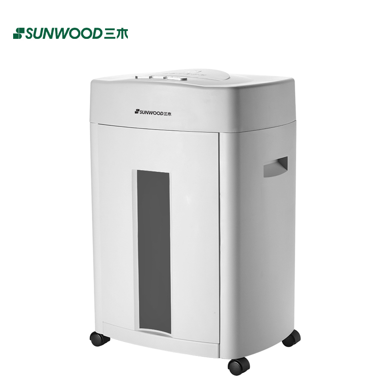 三木(SUNWOOD) 效率王系列碎纸机 4级保密(单次15张 持续15分钟 25L 可碎卡,纸,针)PS7