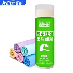 Astree 鹿皮擦车巾鹿皮巾洗车毛巾鸡皮巾麂皮巾抹车布擦车毛巾洗车抹布车载毛巾洗车大号毛巾吸水多功能66*43