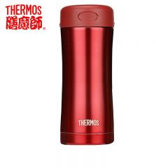 膳魔师（THERMOS） JCG-400保温杯不锈钢真空水杯商务定制便携茶杯400ML 红色(R)