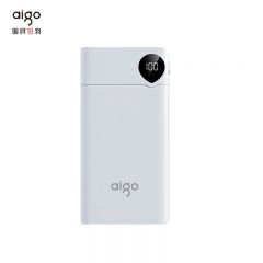 爱国者（aigo） F10000毫安充电宝大容量迷你Type-C双向快速充电移动电源可上飞机适用安卓苹果 白色