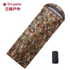 Tri-polar  成人睡袋户外迷彩登山露营旅行信绒睡袋加宽加绒睡袋TP2978 丛林迷彩210*80cm 1500g
