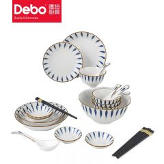 德铂（Debo） 凯特琳餐具套装套装碗碟勺筷组合套装 DEP-764