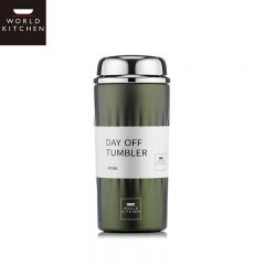 WORLD KITCHEN 保温杯400ml保温保冷两用绿色  WK-BWB400ML/KZ/GR