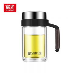 富光（FUGUANG） G1811-SH-500办公玻璃杯500ML双层玻璃杯