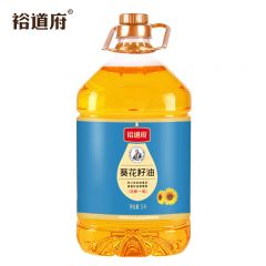 裕道府 葵花籽油 压榨一级 5L 桶装 食用油 清香纯正 物理压榨 家用烹饪
