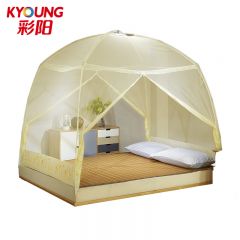 彩阳 米黄加高蒙古包蚊帐-1158U型（玻纤）（三开门） 180*200*170