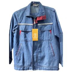 雅霖服 厚款牛仔工作服BHHS-9010 M码