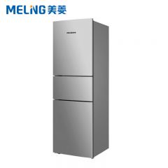 美菱（MeiLing） BCD-210L3CJC冰箱210升三门三温区小冰箱独立软冷冻家用租房节能静音净味冰箱银色