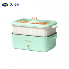 先锋（Singfun） 多功能锅电热锅火锅专用锅家用电煮炖锅电锅一体锅小电锅 天蓝色/ 1.2L 电煮锅/DRG-D1201