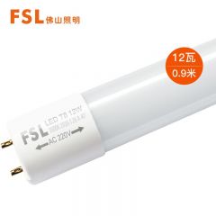 佛山照明（FSL）T8 晶辉灯管 12w 白光 普通包装 双端0.9米