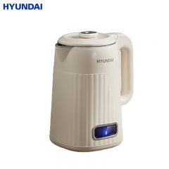 HYUNDAI S175-24A4C热水壶 家用烧水壶双层防烫保温304不锈钢保温功能大容量恒温电热水壶 1.7L