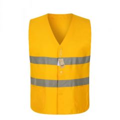 雅霖服 劳保马甲 黄色2XL码