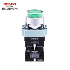 德力西电气 按钮开关1LAY5s-EW3绿AC.DC110V 1NC（经济型带灯平钮）