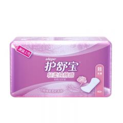 护舒宝 轻柔纯棉感轻薄无香护垫140mm*40片