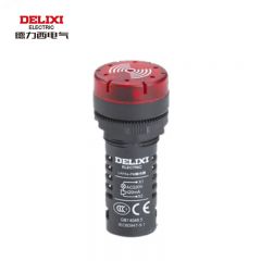 德力西电气 蜂鸣器LAY5s-FM 连续闪烁式 AC.DC 24V 黄色（蜂鸣器）