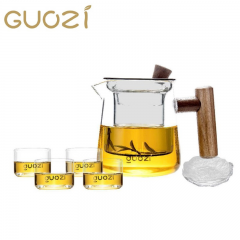 果兹 东篱·简冲茶具套装GZ-S67一壶四杯 家用办公茶具套装壶400ml+杯50ml*4+茶盘