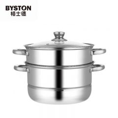 栢士德（BYSTON） 爱克托蒸锅 不锈钢蒸锅26公分两层蒸锅 通用炉具BST-098