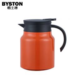 栢士德（BYSTON） 304食品级不锈钢保温焖烧茶壶户外运动办公泡茶多功能闷烧壶 BST-1041 橙色
