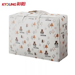 彩阳 森林小熊 日式收纳 无纺布收纳袋两只装 中号 36L