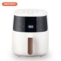 大宇（DAEWOO） DYKZ-5001E白色5L家用容量无油智能触控一体多功能空气炸锅