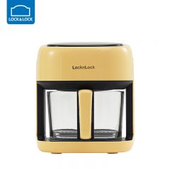 乐扣乐扣（LOCK&LOCK） 空气炸锅EJF3975YEL家用多功能大容量智能迷你4升小炸锅机 可视化炸蓝-黄色