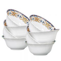 康宁（Corelle Brands）  康宁冰萃玲珑彭巴杜夫人系列餐具8件套  CB-BPBD8/KZ/LS