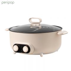 PERIPOP 鸳鸯电火锅双旋钮独立控温 YF-828X 白色