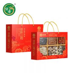 绿帝（GREEN KING)  寻味山海海产菌菇干货礼盒418g 菌菇礼盒干海鲜礼盒花菇海带结