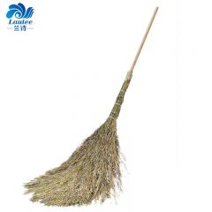 兰诗（LAUTEE）木柄大扫把竹柄竹扫把清扫笤帚 木柄4斤款1个