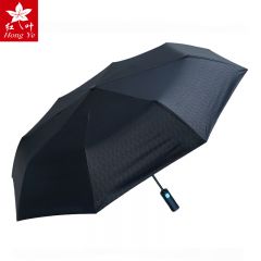 红叶（Hong Ye） 3903全自动伞折叠伞男双人雨伞晴雨两用黑色55CM*8K