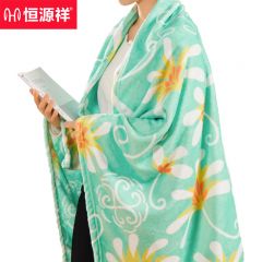 恒源祥（hengyuanxiang） HYX004MT-DZ唐草法兰绒毯150*200cm手提袋装