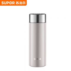 苏泊尔（SUPOR） 轻音保温杯 男女士办公便携时尚保温杯 鎏金棕 430ML KCV43AN10