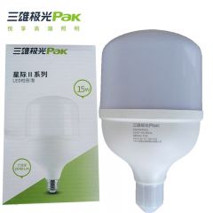 三雄极光 柱形球泡 15W白光PAK543053 LED灯泡高亮球泡柱形灯厂房车间商超食堂