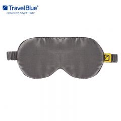蓝旅（TRAVEL BLUE） 100%真丝眼罩睡眠遮光透气桑蚕丝填充眼罩 灰色